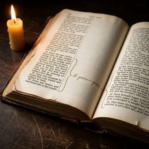 The 18-year gap in the Gospel of Luke
